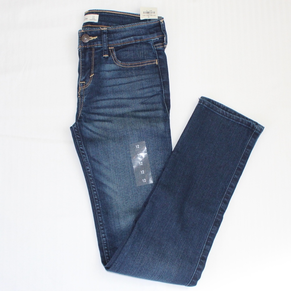 NWT Abercrombie Kids Dark Wash Skinny Jeans